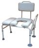 Bariatric Transfer Bench & Commode Combination w/Padded Seat - 400 LB WT Capacity