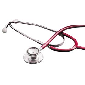 Dual Head Red Stethoscope 22" Tubing
