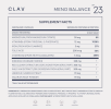 Meno Balance by CLAV Menopause Support Wild Yam Root Red Clover Siberian Rhubarb | Hot Flash Relief | Mood Swings -120 Capsules