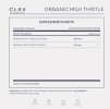 Milk Thistle & Artichoke Organic Extract, by CLAV Complex Rich in Silymarin & Bitters Liver Support Detox Supplement 120 Caps 60 Day Supply Vegan