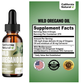 California Natural Wild Oregano Oil - 1 Fl Oz