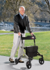 Crosstour Rolling Walker Rollator by Carex - 300 LB Wt Capacity