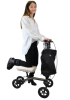 Knee Scooter - Well Dressed with Carry Bag and Beverage Holder, Height Adjustable