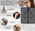 EMS Foot Massager - Pad Reflexology, Foot Acupoint Massage, Muscle Stimulation, Improve Blood Circulation, Pain Relief, USB Rechargeable