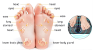 EMS Foot Massager - Pad Reflexology, Foot Acupoint Massage, Muscle Stimulation, Improve Blood Circulation, Pain Relief, USB Rechargeable