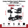 METRO - MAX SPORT, RED, 4 Wheel Outdoor Compact Mobility Scooter - 300 LB WT Capacity