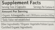 Ashwagandha by Organic India Wellness Supplements  - 1 Each - 90 Vcap