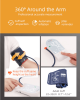 PS800B19L Automatic arm digital sphygmomanometer LCD63x82 time and date show the sphygmomanometer automatically off for 30 seconds 90 measurement
