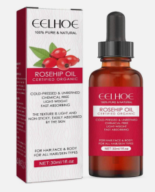 EELHOE Rose Hip Facial Essential Oil, Facial Moisturizing Skin Care, Supple Hair Care, Massage Essential Oil