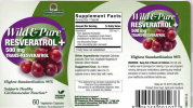 Wild and Pure Resveratrol - 500mg by Natures Answer for Unisex - 60 Count Capsules