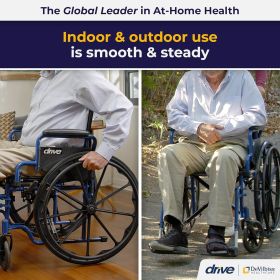 Lightweight Folding Wheelchair - 300 LB Wt Capacity