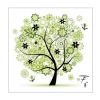 Spring Tree DIY Cross Stitch Stamped Kits Pre-Printed 11CT Embroidery Kits Wall Decor, 18x18 inch