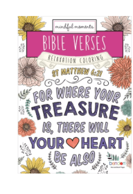 Bible Verses 40 Page Advanced Coloring Book, Paperback