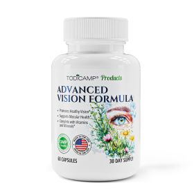 Advanced Vision Macular Support Eye Health Vision Supplement Lutein 400mg Zeaxanthin 10mg Eyebright Herb Lycopene & Bilberry Supplement for Eyes