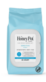 The Honey Pot Company, Sensitive Daily Feminine Cleansing Wipes, Intimate Parts, Body or Face 30 ct.