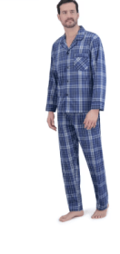 Hanes Men's Stretch Woven Shirt and Pants Pajama Set, 2-Piece, Sizes S-2XL