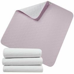 4 pcs Washable Underpads Reusable Bed Pads Waterproof Incontinence