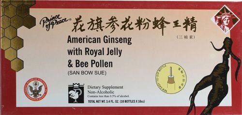 Prince Of Peace American Ginseng Extract - Royal Jelly Bee Pollen - 10 Cc - 10 Ct