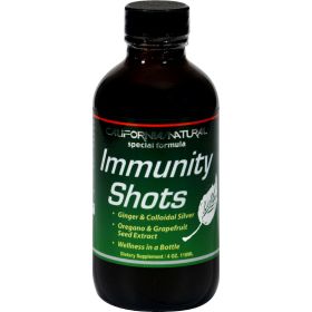 Immunity Shots - Special Formula with Ginger & Colloidal Silver - California Natural - 4 Fl Oz