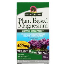 Nature's Answer Plant-based Magnesium Dietary Supplement | Marine-derived Minerals  -  90 Caps