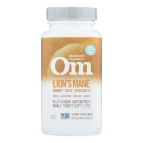 Organic Mushroom Nutrition - Mushroom Superfood Lions Mane Cap - 1 Each - 90 Ct