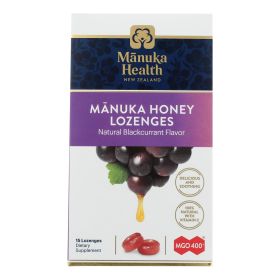 Manuka Health - Lozenges Honey Mango 400+MGO Blackcurrant -15 Ct