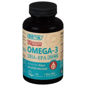DHA-EPA (delayed Release) Deva Vegan Vitamins  - 1 Each - 90 Vegan Caps