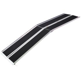 wheel chair ramp 10ft ,aluminium threhold ramp,Portable and Foldable, 600 Pound Capacity, Non-Skid Surface, Two Separate Pieces, for Home, Steps