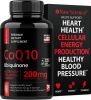 CoQ10 200mg by Raw Science | Antioxidant Heart Health-Brain Support-Ubiquinone- Mitochondrial Supplement