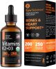 Vitamin D3 K2 Liquid - 10000 iu 200 mcg Drops, by Raw Science | Immune Support | High Absorption