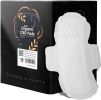 Cotton Period Pads for Women 9.5", Pack of 15 Organic Pads with Wings, Unscented Feminine Pads, Individually Packaged Maxi Pads with Wings