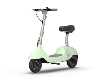 Electric Scooter with Foldable Seat w/35 Miles Operating Range & 15.5mph Max Speed - Green