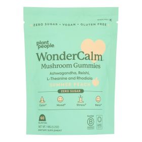 Plant People - Gourmet Mushroom Wondercalm Peach - 1 Each-60 Count Gummies