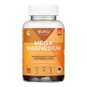 Suku Vitamins - Gummy Mega Magnesium Grape Blackberry - 50 Count
