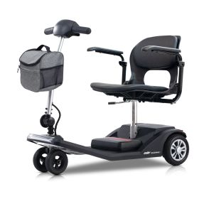 AIR CLASSIC-BLACK LIGHTWEIGHT SCOOTER | HEADLIGHT & BRAKE LIGHT