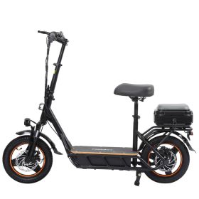 WHOSU 750W Electric Scooter with Seat for Adults - 25 MPH, 29 Mile Range, 14" Pneumatic Tires - Supports riders up to 330 LBs.