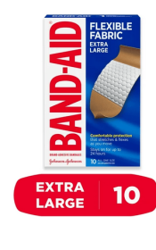 Band-Aid Brand Flexible Fabric Adhesive Bandages, Extra Large, 10 Ct