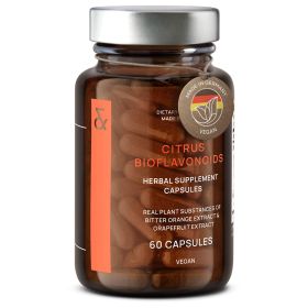 CLAV Citrus Bioflavonoids Vegan Flavonoids Supplements - Bitter Orange & Grapefruit Extract Antioxidant & Immune Support 60 Capsules Made in Germany
