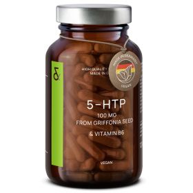 5 HTP 100mg Vitamin B6 Vegan 5-HTP Griffonia Seed Extract , by CLAV | Sleep & Mood Support 4 Month Supply Made in Germany