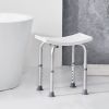 VEVOR Shower Chair, Adjustable Height Shower Stool with Built-in Handles, Shower Seat for Inside Shower or Tub