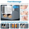 Full Body Electric Massage Mat Heating Vibration Massage Pad Cushion Back Massage Mattress Chair Pad with Neck Foot Massage Head Pillow and Cloth Lumb