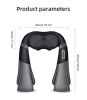 Shawl Massager with Heat Electric Pillow Back & Neck Massager for Stress Relief & Ultimate Relaxation;  Lower Back & Shoulder Massage Great Gift!