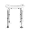 VEVOR Shower Chair, Adjustable Height Shower Stool with Built-in Handles, Shower Seat for Inside Shower or Tub