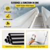 VEVOR Pipe Stair Handrail, 9FT Staircase Handrail, 440LBS Load Capacity Carbon Steel Pipe Handrail, Industrial Pipe Handrail with Wall Mount Supp