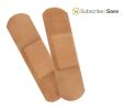 Pack of 2400 Adhesive Bandages 1" x 3" Tan Adhesive Strips for Wound Protection Plastic Sterile Bandages with Non-Adherent pad Single Use Latex-F