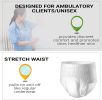 Pack of 12 Adult Absorbent Underwear. XXL size 68-80 Pull On Diaper Briefs. Incontinence Care for Men