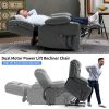 Dual Motor Infinite Position Up to 350 LBS Leatheraire Power Lift Recliner Chair