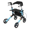 Aluminum Frame Folding Lift Walker Blue RT