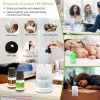 Ultrasonic Cool Mist Humidifier Mini Aroma Essential Oil Diffuser with Colorful Lights 4 Timer Settings