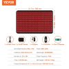 VEVOR Red Light Therapy for Body, 264 LEDs Light Therapy Pad with Controller, 10Hz Pulse, 5-30 Min Timer